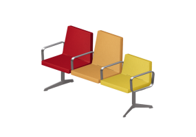 Sedie 3D - Seduta su trave 3 posti - Hitch Mylius - hm213d