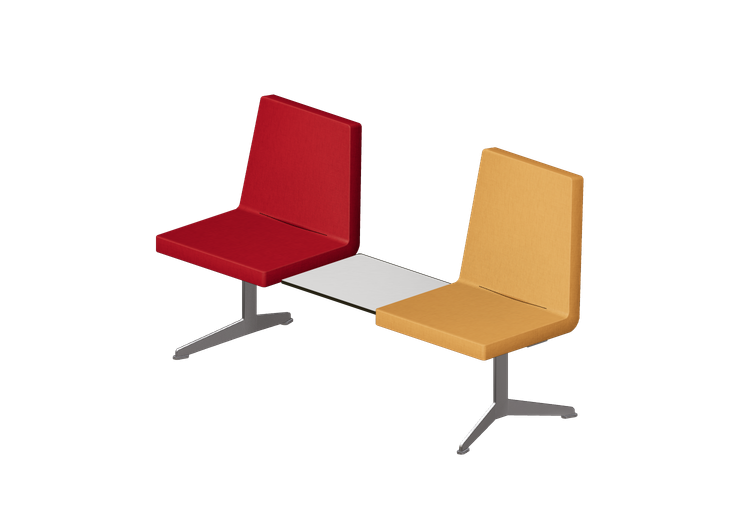 Sillas 3D - Hilera de sillas 2 plazas - Hitch Mylius -... Sillas 3D - Hilera de sillas 2 plazas - Hitch Mylius -...