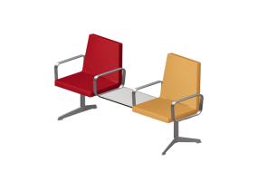 Sillas 3D - Hilera de sillas 2 plazas - Hitch Mylius - hm213b