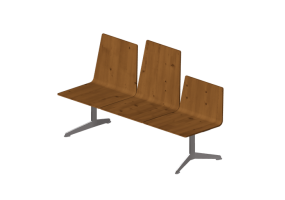 Sedie 3D - Seduta su trave 3 posti - Hitch Mylius - hm213c