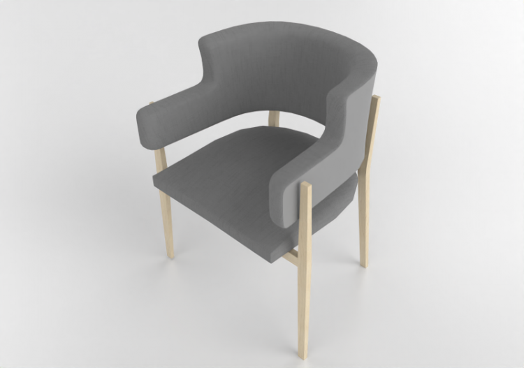 Cadeira 3D - Cadeira de tecido - Artzzi - Ruth - ACCA...