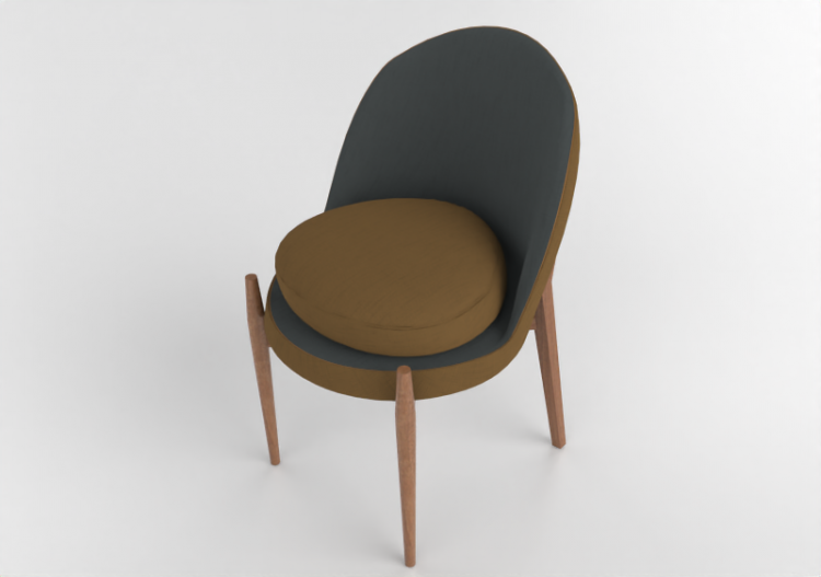 Sedie 3D - Sedia in tessuto e pelle - Artzzi - Nancy - ACCA...