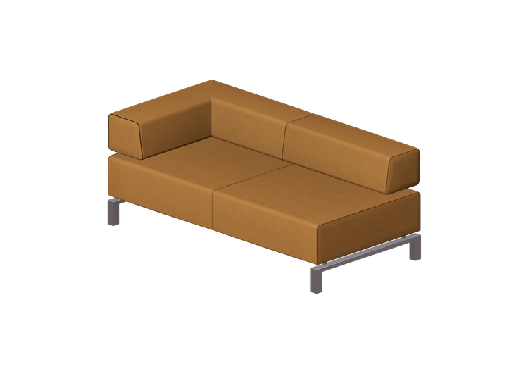 Poltronas 3D - Sofá 2 assentos em tecido ou de couro -... Poltronas 3D - Sofá 2 assentos em tecido ou de couro -...