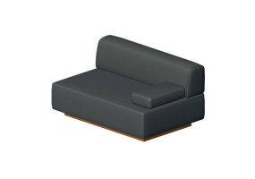 Poltronas 3D - Sof&aacute; tapizado de tela o de cuero - Hitch Mylius - hm108g