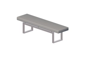 3D Sessel - Bank mit gepolstertem Sitzteil - Hitch Mylius - hm106a
