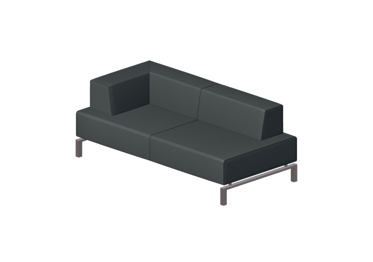 Poltronas 3D - Sofá 2 assentos em tecido - Hitch Mylius -... Poltronas 3D - Sofá 2 assentos em tecido - Hitch Mylius -...