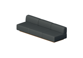3D Arm Chairs - 3 seater armchair - Hitch Mylius - hm108p