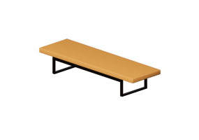 Poltrone 3D - Panca con seduta imbottita - Hitch Mylius - hm106f