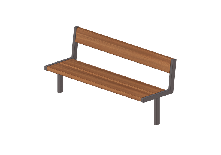 Bancs 3D - Banc en bois et métal 180x60x82cm - Hobbyka –... Bancs 3D - Banc en bois et métal 180x60x82cm - Hobbyka –...
