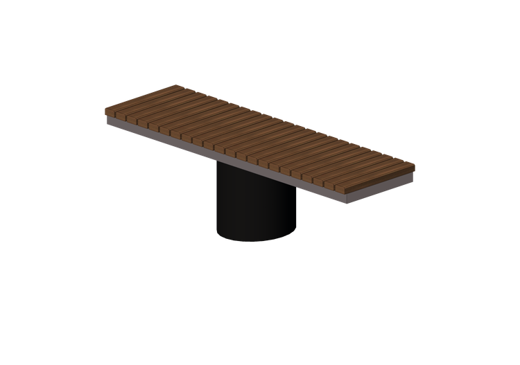 Bancos 3D - Banco de madeira e metal 150x44x44cm - Hobbyka... Bancos 3D - Banco de madeira e metal 150x44x44cm - Hobbyka...