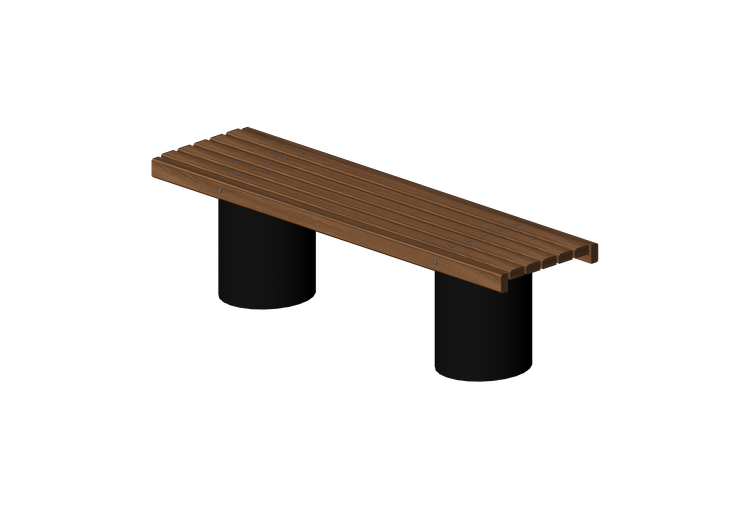 Bancs 3D - Banc en bois et métal 150x42x42cm - Hobbyka –... Bancs 3D - Banc en bois et métal 150x42x42cm - Hobbyka –...