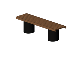 Panchine e Fioriere 3D - Panca in legno e metallo 150x42x42cm - Hobbyka &ndash; Metpo