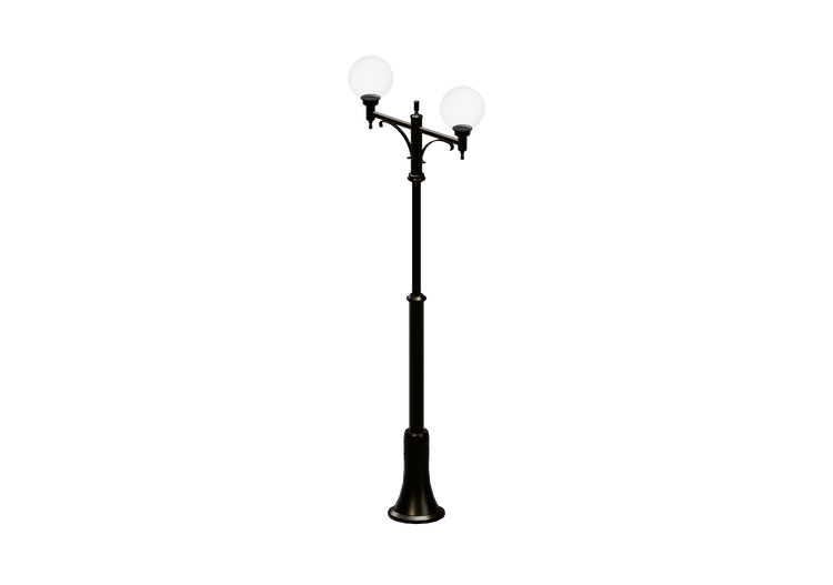 Réverbères routiers 3D - Réverbère avec deux lampes -... Réverbères routiers 3D - Réverbère avec deux lampes -...