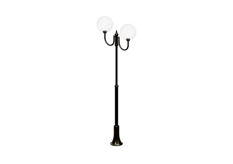 Réverbères routiers 3D - Réverbère avec deux lampes -... Réverbères routiers 3D - Réverbère avec deux lampes -...