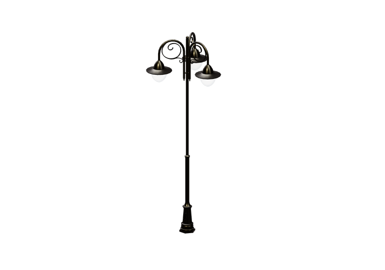 3D Straßenlanternen - Laterne mit drei Lampen - Hobbyka -... 3D Straßenlanternen - Laterne mit drei Lampen - Hobbyka -...