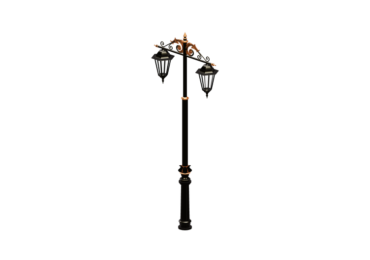 3D Street Lights - Lamppost with two lights - Hobbyka -... 3D Street Lights - Lamppost with two lights - Hobbyka -...