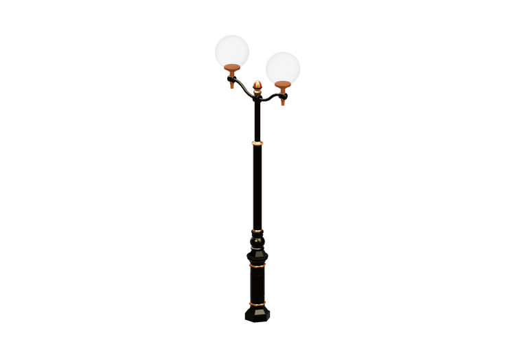 Lampioni stradali 3D - Lampione con due lampade - Hobbyka -... Lampioni stradali 3D - Lampione con due lampade - Hobbyka -...