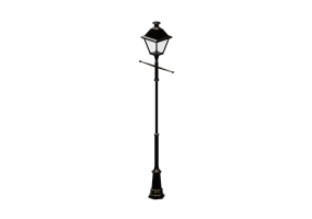 3D Street Lights - Lamppost with a single lamp - Hobbyka - Admiral