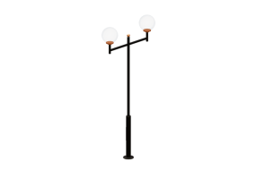 3D Straßenlanternen - Laterne mit zwei Lampen - Hobbyka - Т-30