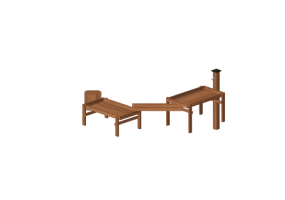 Parco giochi 3D - Struttura da gioco 314x301cm - Holzhof &ndash; STRUTTURA XP03L