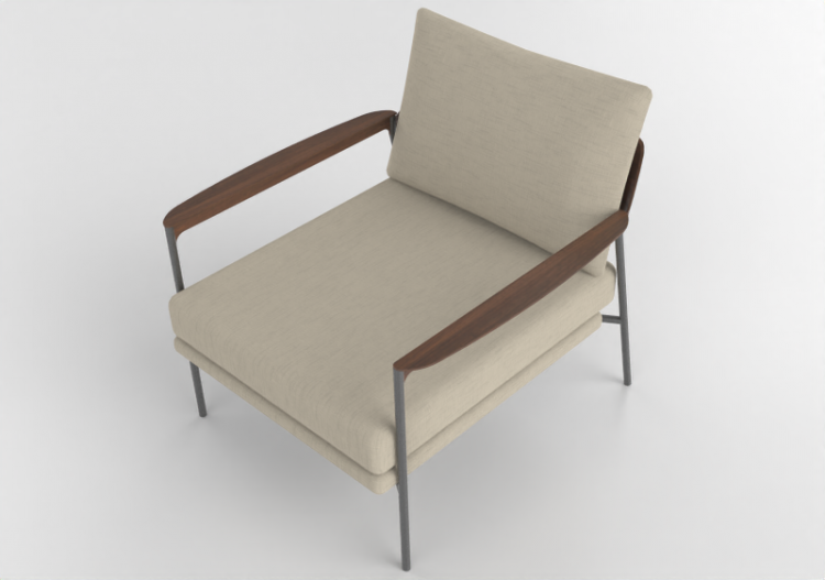 3D Sofa - Fabric lined armchair - Artzzi - Alix - ACCA...