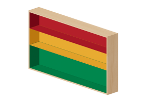 Librerie 3D - Libreria in legno - Horm - Color Fall