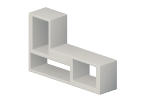 Librer&iacute;as y Contenedores 3D - Librer&iacute;a de pl&aacute;stico - Horm - Urban