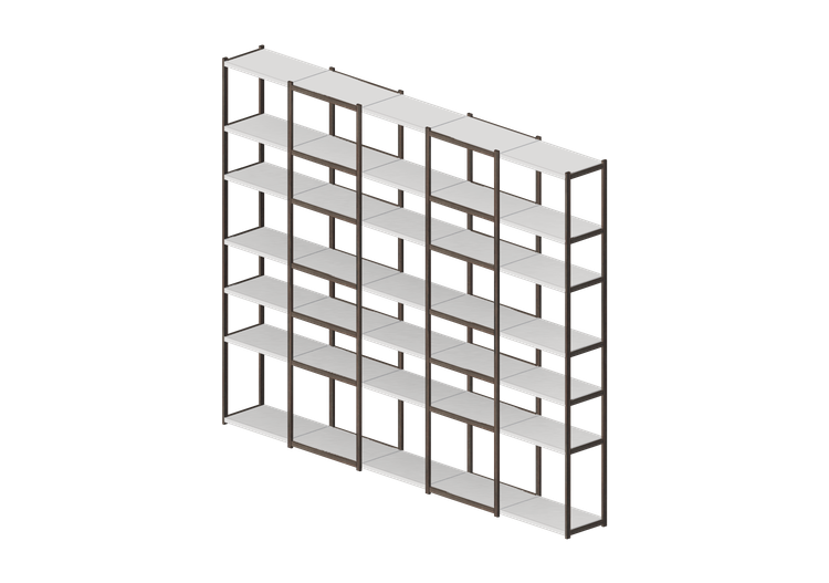 Librerías y Contenedores 3D - Estantería de madera - Horm -... Librerías y Contenedores 3D - Estantería de madera - Horm -...