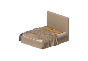 Beds and Side Cabinets 3D - Double bed - Horm - Sardegna