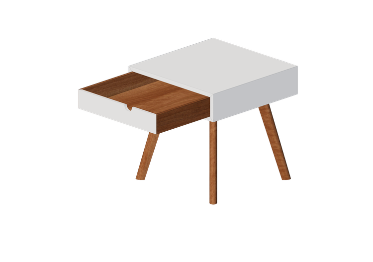 Camas y Mesitas de noche 3D - Mesita de noche de madera -... Camas y Mesitas de noche 3D - Mesita de noche de madera -...