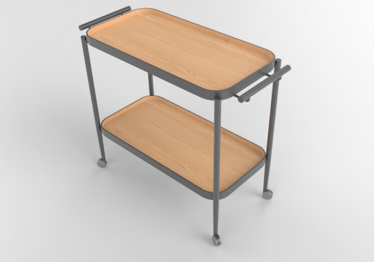 Accesorios 3D - Carrito bar de metal - Artzzi - Brunelli -...