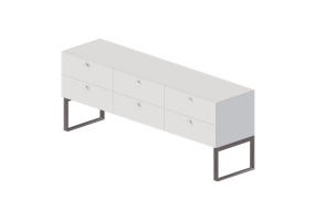 Armadi 3D - Cassettiera a sei cassetti - Horm - Anish Drawer