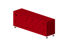 Armarios y C&oacute;modas 3D - Mueble de madera - Horm - Polka Dots