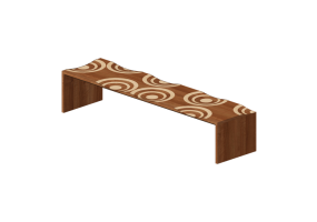 Banc 3D - Banc en bois - Horm - Ripples