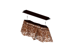 L&aacute;mpara colgante 3D - L&aacute;mpara de madera suspendida - Horm - Plywood