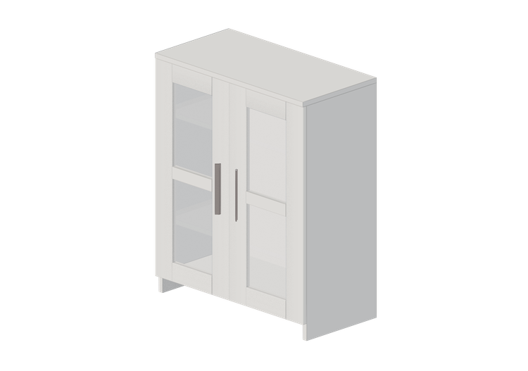 Móveis 3D - Móvel de madeira envernizada - Ikea - Brimnes -... Móveis 3D - Móvel de madeira envernizada - Ikea - Brimnes -...
