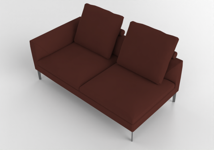 Poltronas y Sofás 3D - Sofá de piel - Jori - Oryx - BS180L...