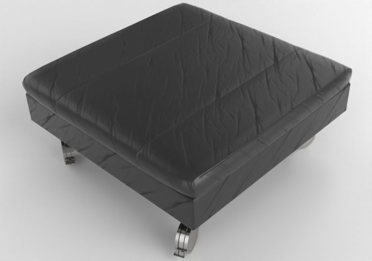 Poltronas y Sofás 3D - Pouf de piel - Jori - Shiva -...