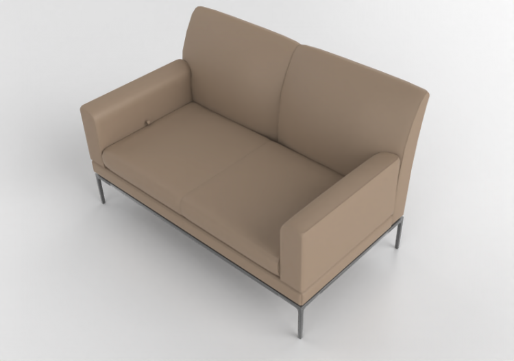 Poltronas y Sofás 3D - Sofá de piel - Jori - Glove Pure -...