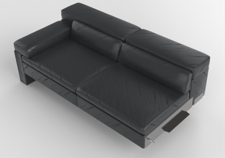 Divans 3D - Canapé en cuir - Jori - Shiva - BS180L - ACCA...