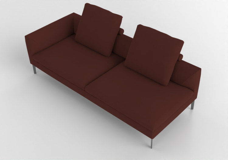 Poltronas y Sofás 3D - Sofá de piel - Jori - Oryx - BS225L...