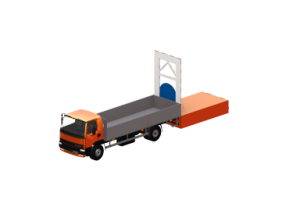 Autocarro con attenuatore