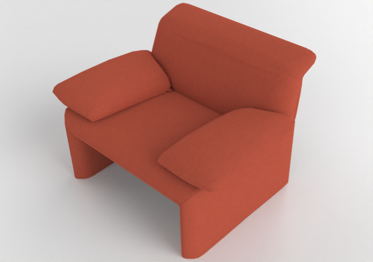 3D Sofa - Fabric Armchair - Jori - Linea - AC120BA - ACCA...