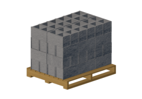 Concrete blocks on a pallet