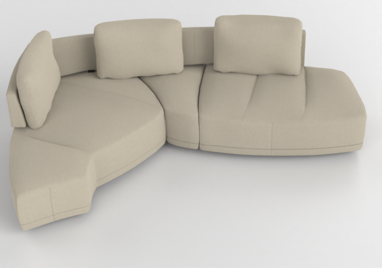3D Sessel und Sofas - Stoffsofa - Jori - Wing - S285DBL -...