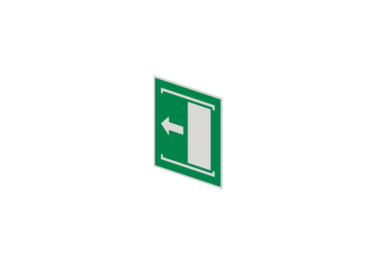 Porta con apertura scorrevole sul lato sinistro - E034 -... Porta con apertura scorrevole sul lato sinistro - E034 -...