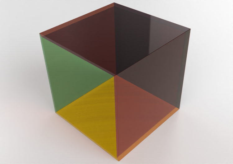 Tables 3D - Petite table en verre - Cappellini - Luce -...