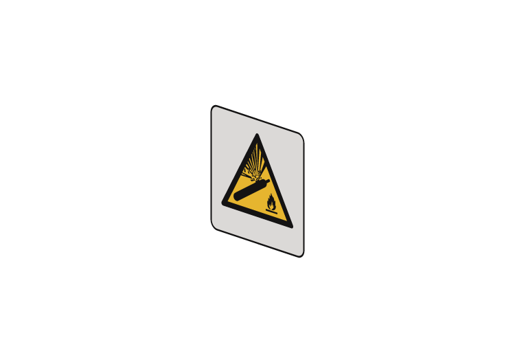 Danger; Bouteille pressurisée - W029 - ACCA software Danger; Bouteille pressurisée - W029 - ACCA software