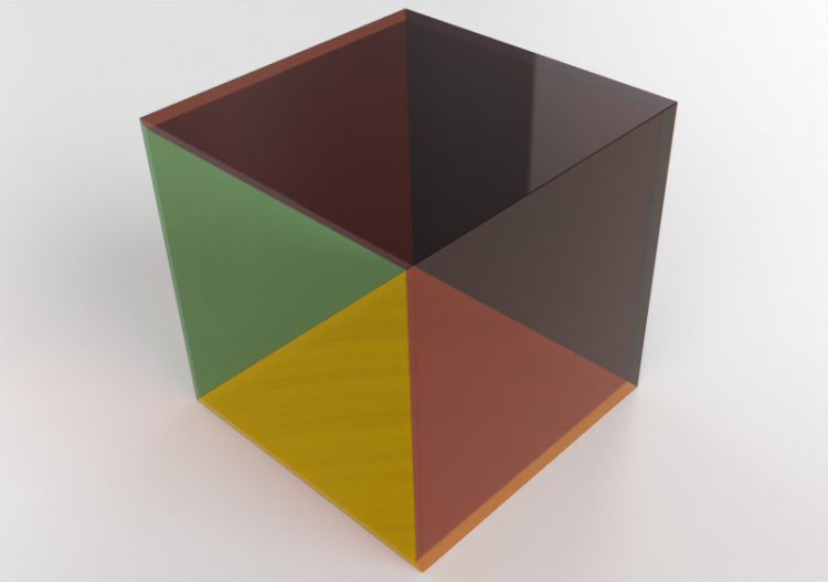 Mesas 3D - Mesita de vidrio - Cappellini - Luce - LUX2 -...