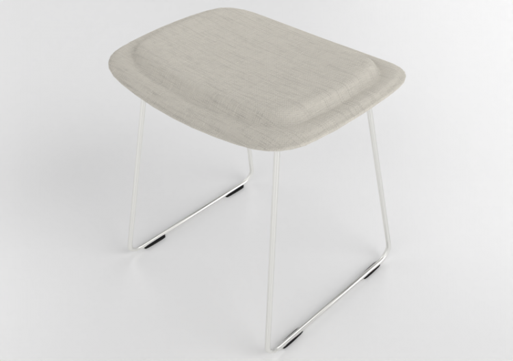 Sillas 3D - Taburete de tela - Cappellini - Hi Pad - HP13 -...